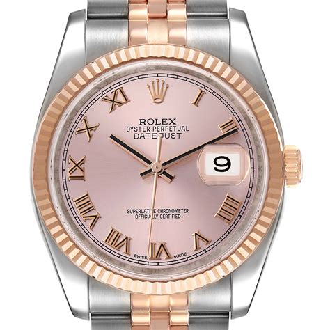 rolex datejust rose gold mens